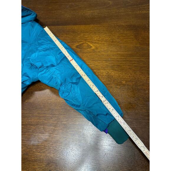 Columbia Reversible Retro 80s 90s Crop Ski Down Puffer Jacket Women M Gorpcore - Picture 7 of 11